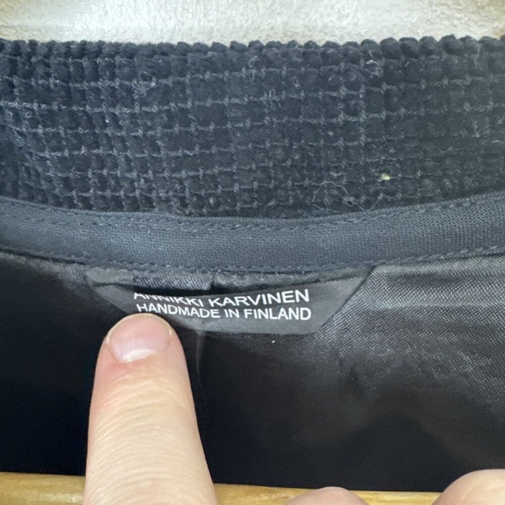 Annikki Karvinen Colorblock Jacket Women’s L – Designer Art to Wear Finland - Picture 6 of 7